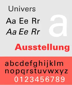 Univers, conçue en 1953, publiée en 1957.