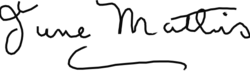 signature de June Mathis