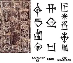 Ur-Ningirsu Ensi Lagashki, « Ur-Ningirsu, gouverneur de Lagash »