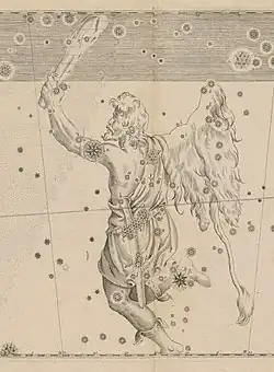 Orion dans l'Uranometria.
