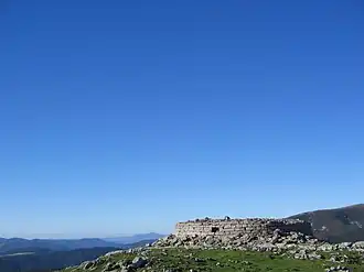 Tour d'Urkulu, vestige situé au sommet.