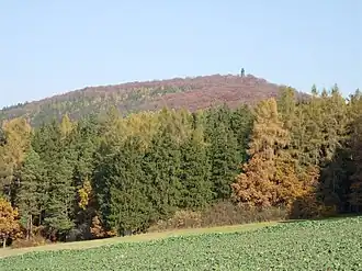 Blaník, vue du sud-est.