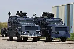 VIPG de la gendarmerie mobile lors d'une présentation