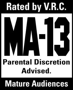 Représentation d'une vignette Videogame Rating Council interdisant en Amérique l'utilisation d'un jeu vidéo par les moins de 13&nbsp;ans