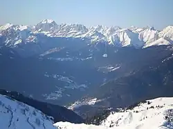 Vue de la partie supérieure de la vallée.