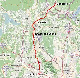 Image illustrative de l’article Ligne de Valmorea