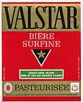 Étiquette de bière Valstar rouge (100 cl)