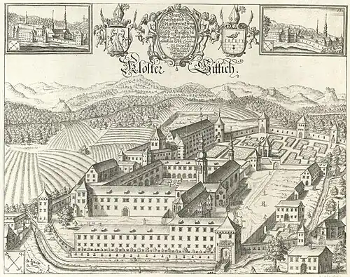 L'abbaye de Stična en 1689