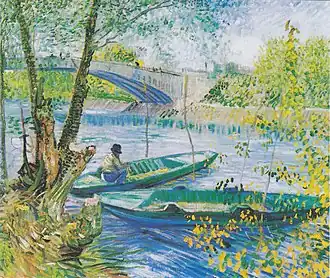 La Pêche au printemps au pont de Clichy, de Vincent van Gogh.