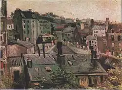Vue sur les toits de paris, Vincent van Gogh.