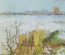 Paysage enneigé, 1888, huile sur toile, 50&nbsp;×&nbsp;60&nbsp;cm, Londres, collection privée (F391/JH1358).