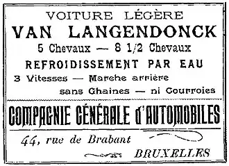 logo de Compagnie Générale d’Automobiles Van Langendonck