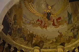 Intérieur de la coupole de la cathédrale Saint-Vincent-de-Paul de Tunis, 1928-1930.