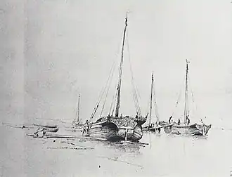 Les Barques (1870).