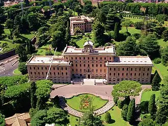Le palais du Gouvernorat du Vatican.