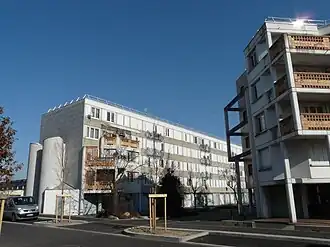 Photographie montrant des immeubles d'habitation dans le quartier de la Grappinière