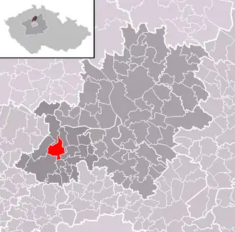 Localisation de Veltrusy