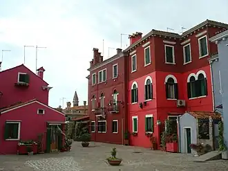 Maisons colorées.