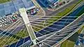 Pont des Amériques vu d'en haut.