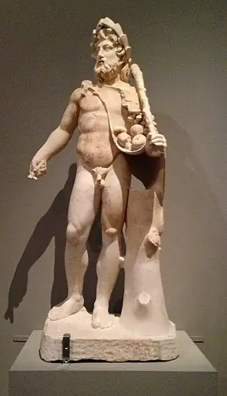 Vertumne, Ier – IIe siècle après J.-C., marbre, musée des Beaux-Arts de Tours.