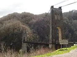 Le viaduc des Rochers Noirs côté Lapleau.