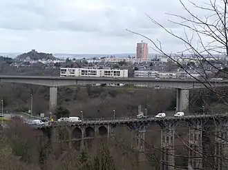 Paysage des viaducs du Gouédic et de Toupin.