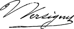 signature de Victor Versigny