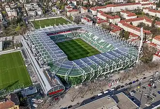 L'Allianz Stadion en vue aérienne