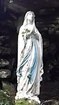 Statue de Vierge au chalet d'Arguel (dans p.p.).