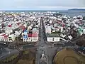 Vue depuis le sommet de la Hallgrímskirkja