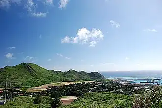 Vue de Tonaki-shima.