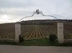 Une des entrées du Montrachet (ici, côté Puligny).