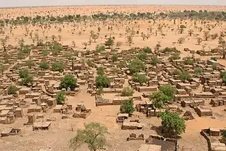 Photographie du village de Telly, au Mali.
