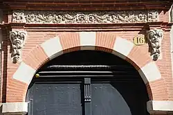 Hôtel de Villepigne, détail du portail.