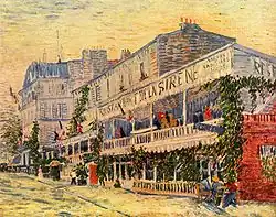 Le Restaurant de la Sirène à Asnières de Vincent van Gogh, 1887.