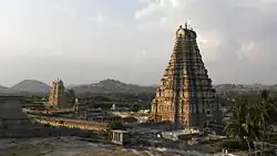 Le temple Virupaksha vu d'en haut