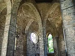 Les ruines de l'église de Saint-Nicolas.