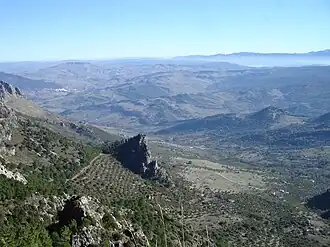 Col de las Palomas (es), vue vers le sud