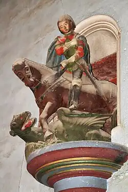 Saint Georges terrassant le dragon (&nbsp;Classé&nbsp;MH (1913)).