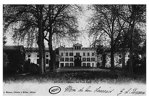 Le château, dans son aspect originel, au XIXe siècle.