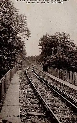 La voie ferrée Guingamp-Paimpol au niveau de la route de Traou-Nez.