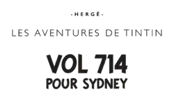 Titre du présent album écrit en capitales d'imprimerie noires.