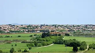 Vue générale de Vendres.