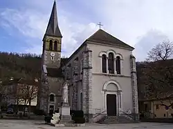 L'église de Saint-Aupre.