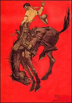 Wallace Smith illustration for Pendleton Round Up Association.