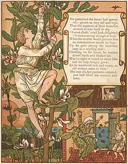 Jack et le Haricot magique (AT 328A), illustr. Walter Crane.