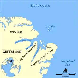 Carte de la mer de Wandel