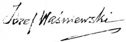 signature de Józef Waśniewski