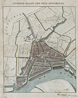 Carte ancienne triangulaire