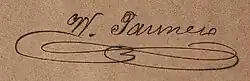signature de Wenceslao Paunero